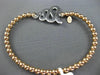 ESTATE LARGE 1.13CT DIAMOND & AAA SAPPHIRE 14KT WHITE & ROSE GOLD SNAKE BRACELET