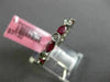 ESTATE 1.03CT DIAMOND & AAA RUBY 18KT WHITE GOLD SEMI ETERNITY ANNIVERSARY RING