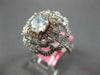 GIA CERTIFIED 2.28CT WHITE PINK & BLUE DIAMOND 18K WHITE GOLD 3D ENGAGEMENT RING