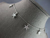 ESTATE .71CT DIAMOND 14KT YELLOW GOLD 3D MULTI STAR BY THE YARD LOVE NECKLACE
