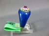 ESTATE .60CT DIAMOND & AAA RUBY & BLUE ENAMEL 18K YELLOW GOLD 3D FLOWER FUN RING