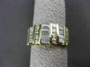 ESTATE WIDE 1.64CT DIAMOND 14KT YELLOW GOLD WEDDING ANNIVERSARY RING 9mm #11857