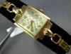 ANTIQUE ZARJA 14KT ROSE GOLD 3D CLASSIC SQUARE LINK WATCH #2023