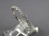 1.04CT DIAMOND 18KT WHITE GOLD 3D 2MM CLASSIC ETERNITY ANNIVERSARY LOVE RING