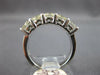 LARGE 1.80CT DIAMOND 14KT WHITE GOLD ROUND 5 STONE SHARED PRONG ANNIVERSARY RING