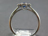 .71CT DIAMOND & AAA SAPPHIRE 18K WHITE GOLD PEAR SHAPE INVISIBLE FLOWER FUN RING