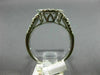 ESTATE WIDE 1.18CT ROUND DIAMOND 18KT WHITE GOLD 3D CLUSTER PAVE ENGAGEMENT RING