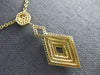 ESTATE LARGE .69CT DIAMOND 18KT YELLOW GOLD MULTI ROW SQUARE INFINITY NECKLACE