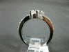 ESTATE LARGE 1.50CT ROUND DIAMOND 14KT WHITE GOLD 2 STONE CRISS CROSS LOVE RING