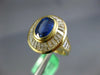 LARGE 2.95CT DIAMOND & AAA SAPPHIRE 18KT YELLOW GOLD 3D CHANNEL ENGAGEMENT RING
