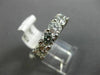 ESTATE WIDE 2.17CT DIAMOND 14KT WHITE GOLD SEMI ETERNITY WEDDING RING BAND #2800