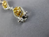 LARGE 7.13CT MULTI COLOR DIAMOND 18KT TWO TONE GOLD MULTI LEAF TENNIS BRACELET