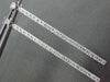 ESTATE LARGE .95CT DIAMOND 14KT WHITE GOLD CLASSIC ELONGATED TENNIS EARRINGS 2mm