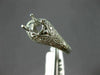 ANTIQUE WIDE .35CT DIAMOND 14KT WHITE GOLD 3D SEMI MOUNT ENGAGEMENT RING #15755