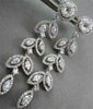 ANTIQUE 4.76CT DIAMOND MARQUISE & ROUND 14KT WHITE GOLD LEAF DROP EARRINGS 21686