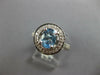 WIDE 1.29CT DIAMOND & AAA AQUAMARINE 18KT WHITE GOLD OVAL HALO ENGAGEMENT RING