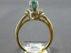 .70CT DIAMOND & AAA EMERALD 14KT 2 TONE GOLD 3D ROUND & MARQUISE FLOWER FUN RING