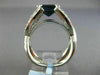 ESTATE LARGE 3.70CT DIAMOND & SAPPHIRE 18KT WHITE GOLD INFINITY ENGAGEMENT RING