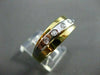 ESTATE WIDE .15CT DIAMOND 18KT WHITE & YELLOW GOLD ETOILE ANNIVERSARY RING 18834