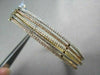 ANTIQUE WIDE 1.79CTW DIAMOND 18K TRI COLOR GOLD MULTI ROW BANGLE ONE OF A KIND!!