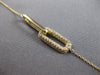 ESTATE .41CT DIAMOND 14KT YELLOW GOLD 3D CLASSIC RECTANGULAR LOVE KNOT BRACELET