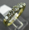 ESTATE 1.0CT DIAMOND 14KT YELLOW GOLD ROUND 5 STONE SHARE PRONG ANNIVERSARY RING