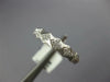 ESTATE .14CT DIAMOND 18KT WHITE GOLD MATTE & SHINY SQUARE PAVE ANNIVERSARY RING