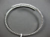 LARGE 1.65CT DIAMOND 14KT WHITE GOLD BY THE YARD FLEXIBLE TENNIS BANGLE BRACELET
