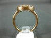ESTATE WIDE 1.0CT ROUND DIAMOND 14K ROSE GOLD 3D CLASSIC FLOWER CLUSTER FUN RING
