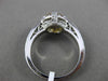 ANTIQUE .96CT DIAMOND & CITRINE 14KT WHITE GOLD HALO 3D FILIGREE ENGAGEMENT RING