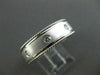 ESTATE .28CT DIAMOND 14K W GOLD ETOILE MILGRAIN ETERNITY ANNIVERSARY RING #21677