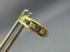 ESTATE .72CT DIAMOND & AAA SAPPHIRE 14KT YELLOW GOLD 3D HUGGIE EARRINGS #25790