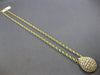 EXTRA LARGE 2.63CT DIAMOND 14K YELLOW GOLD ROUND CLUSTER TEAR DROP LOVE NECKLACE