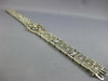 ANTIQUE WIDE & LONG 1.3CT OLD MINE DIAMOND & AAA SAPPHIRE PLATINUM GOLD BRACELET