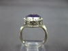 ANTIQUE LARGE 8.03CT OLD MINE DIAMOND & AMETHYST 14KT WHITE GOLD MARQUISE RING