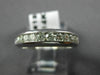 ESTATE .48CT DIAMOND 14KT WHITE GOLD 3D CHANNEL WEDDING ANNIVERSARY RING #18145
