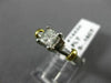 ESTATE .66CT PRINCESS DIAMOND PLATINUM & 18KT YELLOW GOLD ENGAGEMENT RING #14434