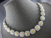 GIA EXTRA LARGE 36.62CT WHITE & FANCY YELLOW DIAMOND 18K 2 TONE GOLD 3D NECKLACE