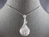 LARGE 2.54CT DIAMOND 18KT WHITE GOLD 3D ROUND & BAGUETTE TEAR DROP LOVE NECKLACE