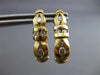 ESTATE .72CT ROUND DIAMOND 14K YELLOW GOLD CLASSIC CHANNEL HUGGIE EARRINGS #6168