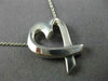 ESTATE TIFFANY & CO. 925 SILVER 3D CLASSIC OPEN HEART LOVE NECKLACE #26479