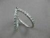 ESTATE 2.34CTW DIAMOND 14K WHITE GOLD EARRINGS LARGE 30MM 1" HOOP F/G VSSI 19740