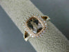 ESTATE 1.62CT DIAMOND & AAA MORGANITE 14K ROSE GOLD CUSHION HALO ENGAGEMENT RING