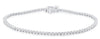 ESTATE 1.03CT DIAMOND 14KT WHITE GOLD 3D CLASSIC ROUND 7" TENNIS BRACELET