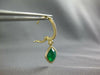 5.3CT DIAMOND & AAA AGOT 14KT YELLOW GOLD HALO SQUARE LEVERBACK HANGING EARRINGS