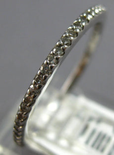 .13CT DIAMOND 14KT WHITE GOLD 3D ROUND 3/4TH ETERNITY WEDDING ANNIVERSARY RING