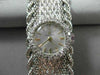 ANTIQUE EXTRA WIDE .45CT DIAMOND 14KT WHITE GOLD LARGE 3D ELECTION WATCH #20453