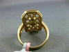 ESTATE LARGE 1.63CT FANCY YELLOW DIAMOND 18KT ROSE GOLD OCTOGAN ENGAGEMENT RING