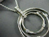 ESTATE LARGE 2.20CT DIAMOND 14KT WHITE GOLD ETOILE CIRCLE OF LIFE PENDANT #843