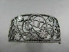 ANTIQUE FILIGREE WIDE 4.70CT DIAMOND 18KT BLACK GOLD FLORAL BANGLE ONE OF A KIND